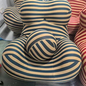 ⁦كنب اسفنج مضغوط مفرد مع كرة اسفنجية⁩ - الصورة ⁦5⁩